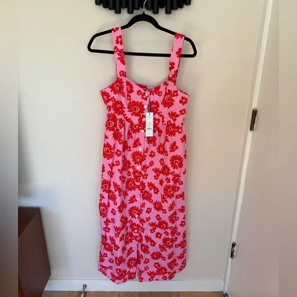open lace back dress Draper James Maxi Length Wrap Floral Print Dress Size: S – Stash Boutique main image 0
